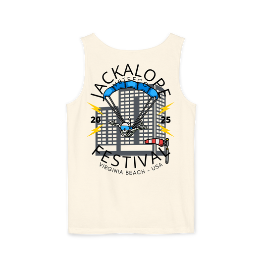 Jackalope Festival 2025 Skydive Tank Top in ##color-pattern##