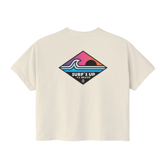 Surfs Up Design Women's Boxy Tee