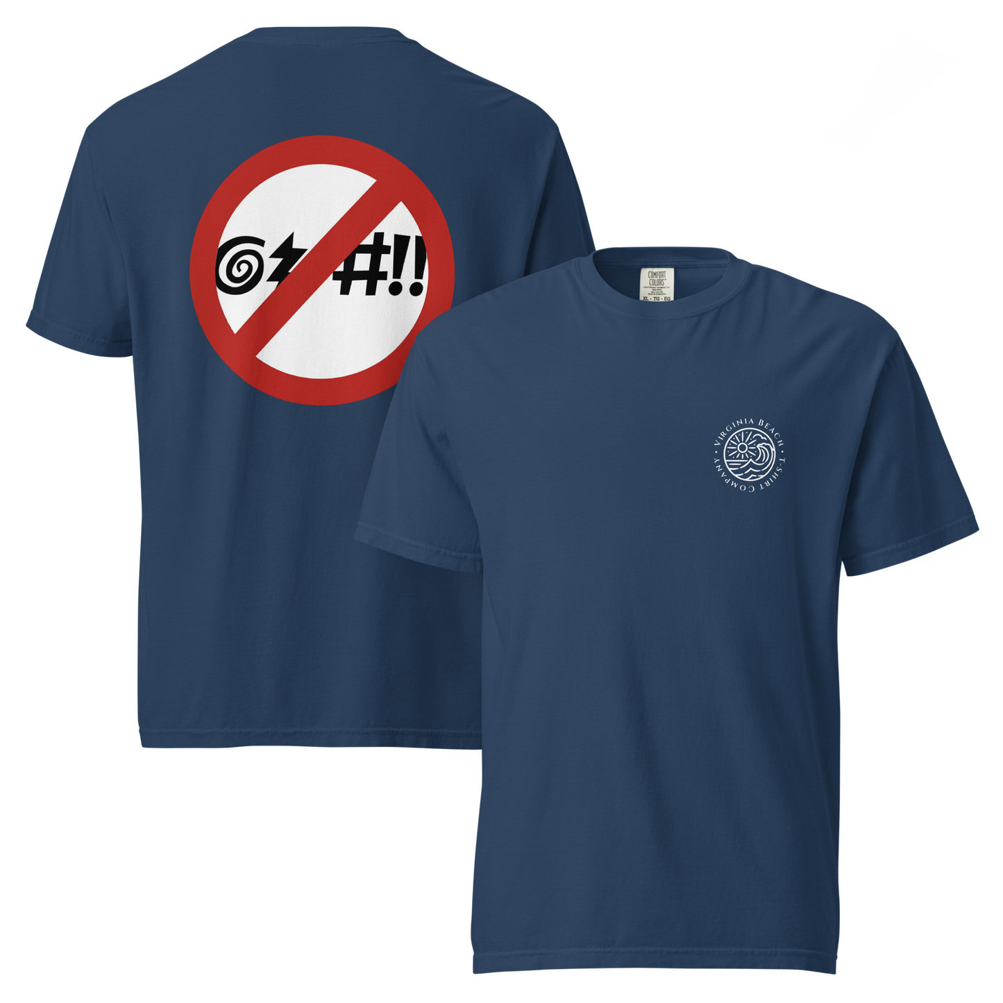 Virginia Beach No Cursing T-Shirt in ##color-pattern##