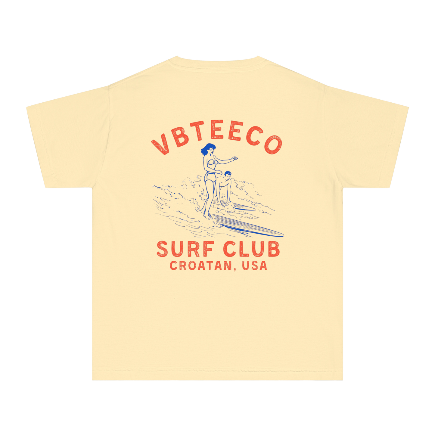 Youth VBTeeCo Croatan Surf Club T-Shirt in ##color-pattern##