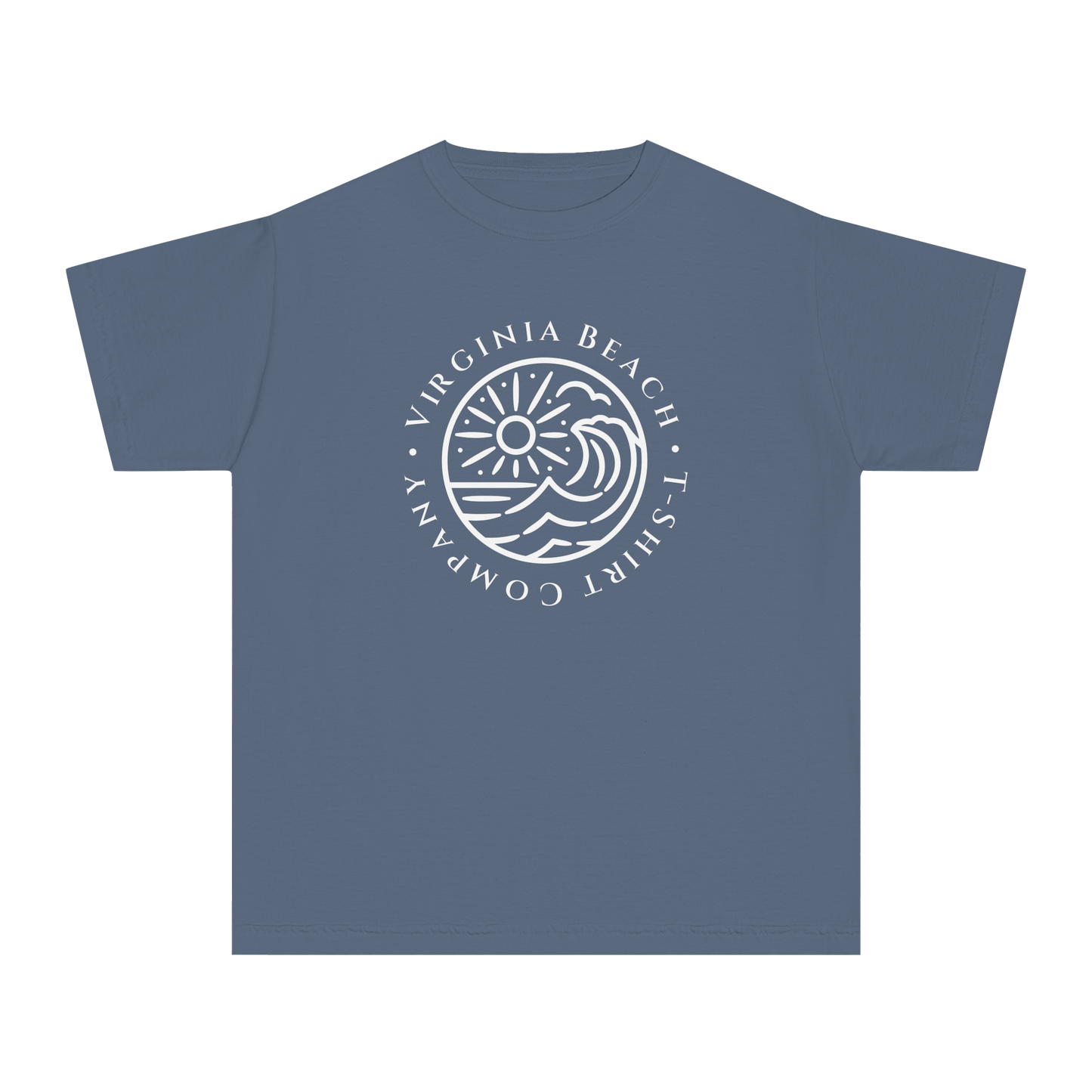 Youth Virginia Beach T-Shirt Company Logo Tee in ##color-pattern##