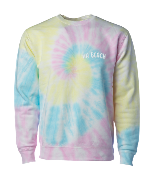 VA Beach Tie Dye Crewneck