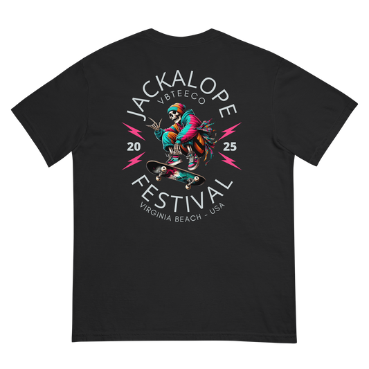 Jackalope Festival 2025 Skateboard T-Shirt in ##color-pattern##