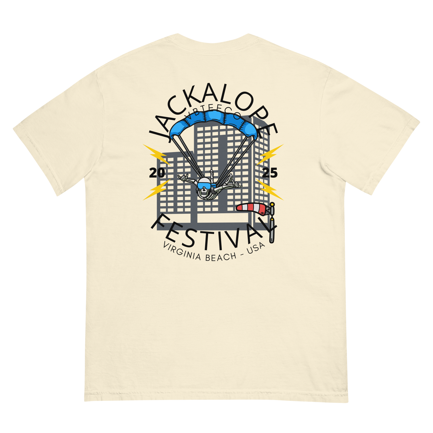 Jackalope Festival 2025 Skydive T-Shirt in ##color-pattern##