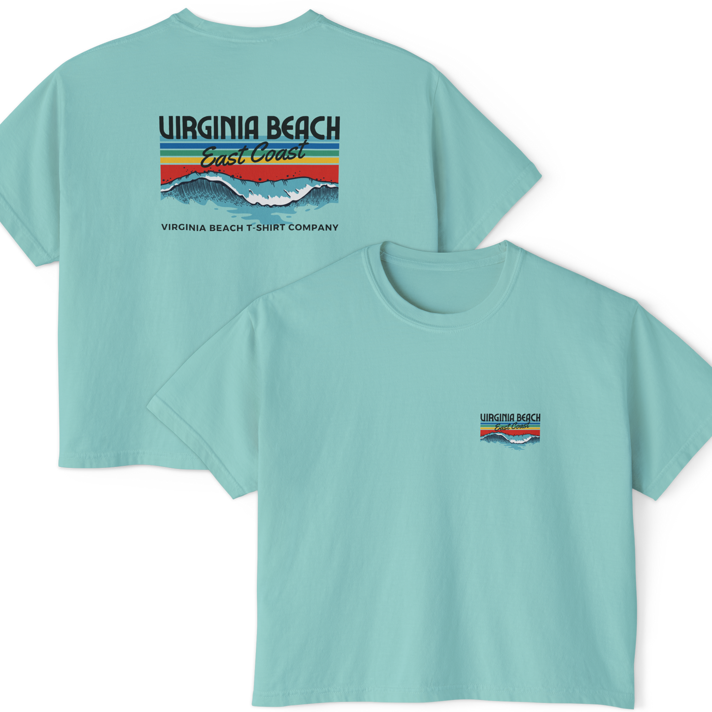 East Coast Women's Crop Top in ##color-pattern##