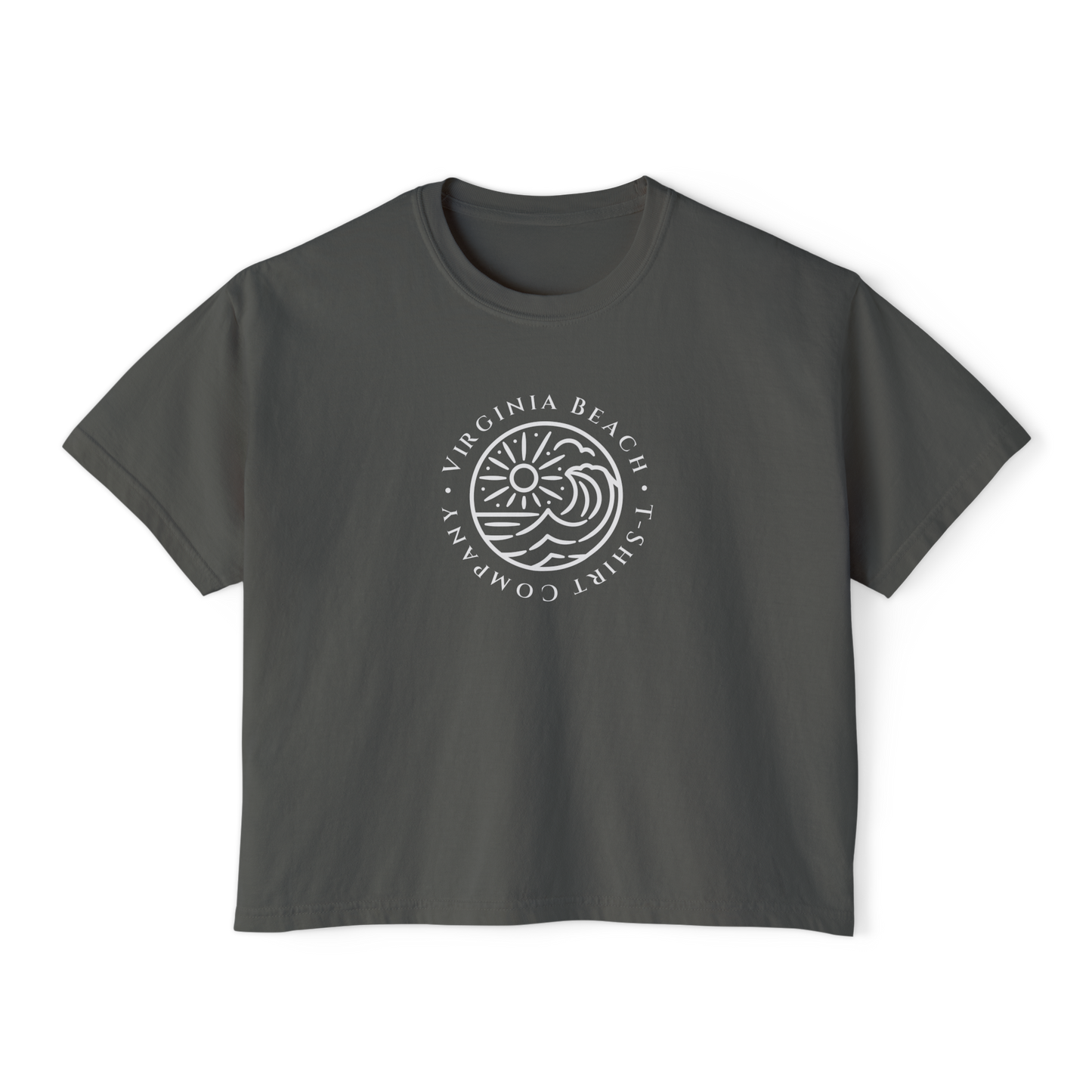 Virginia Beach T-Shirt Company Logo Women's Boxy Tee in ##color-pattern##