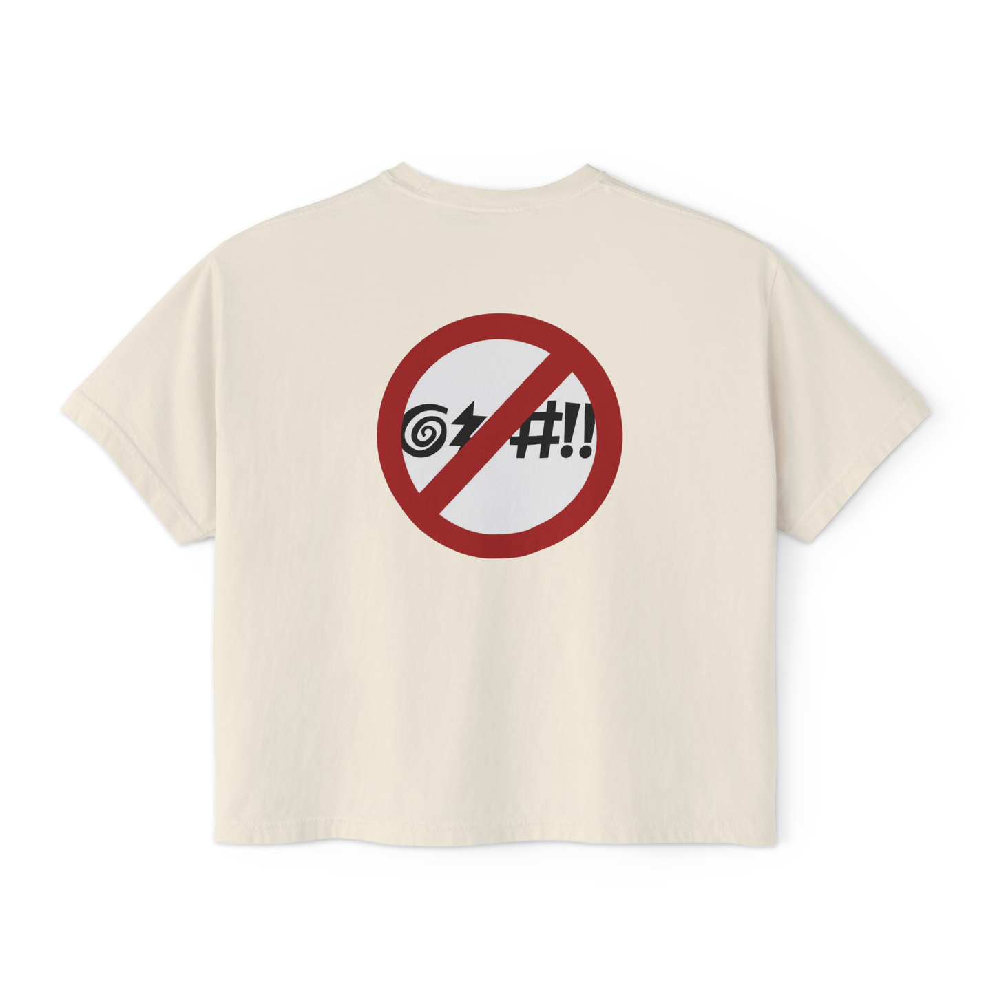 Virginia Beach No Cursing Sign Women's Crop Top in ##color-pattern##