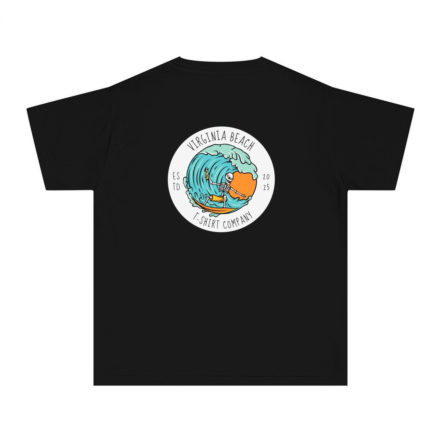 VBTeeCo - Youth Midweight Surfing Bones Tee - Kids beach shirt