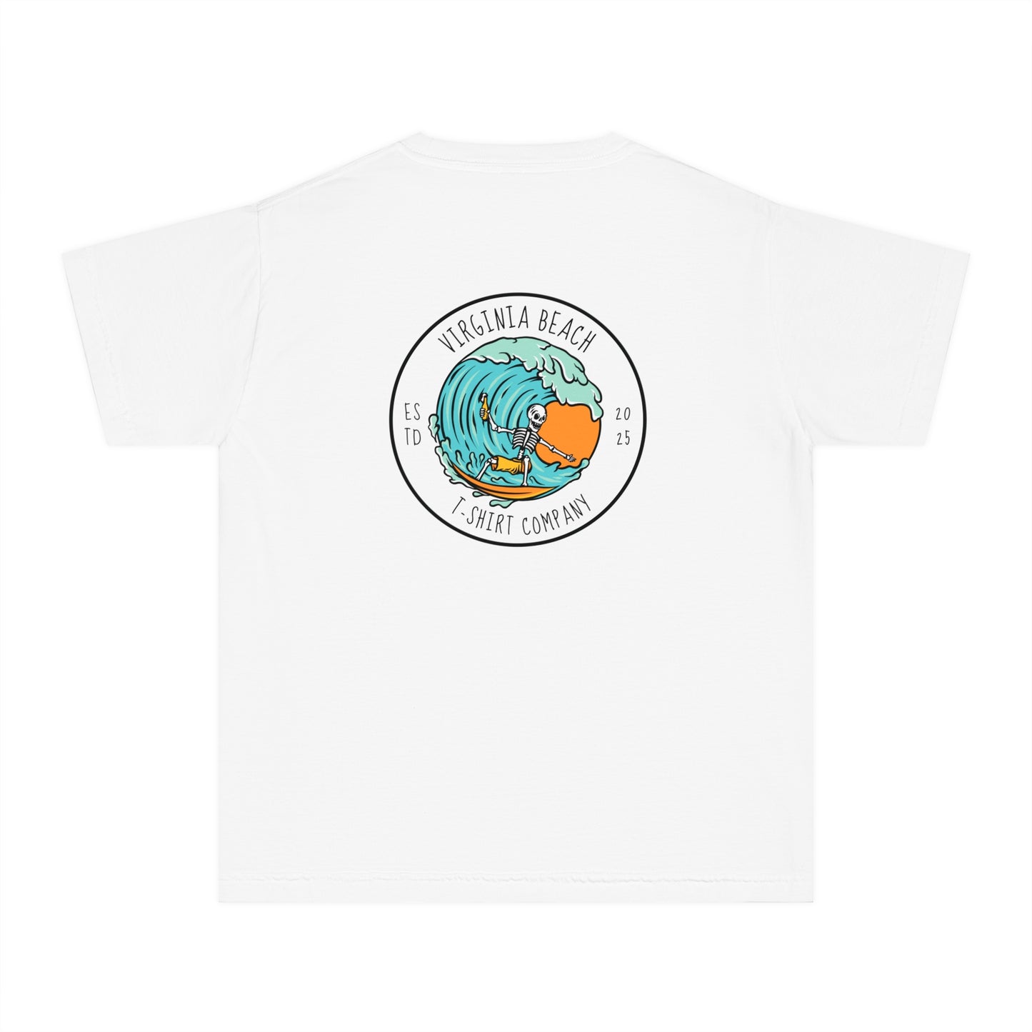 VBTeeCo - Youth Midweight Surfing Bones Tee - Kids beach shirt