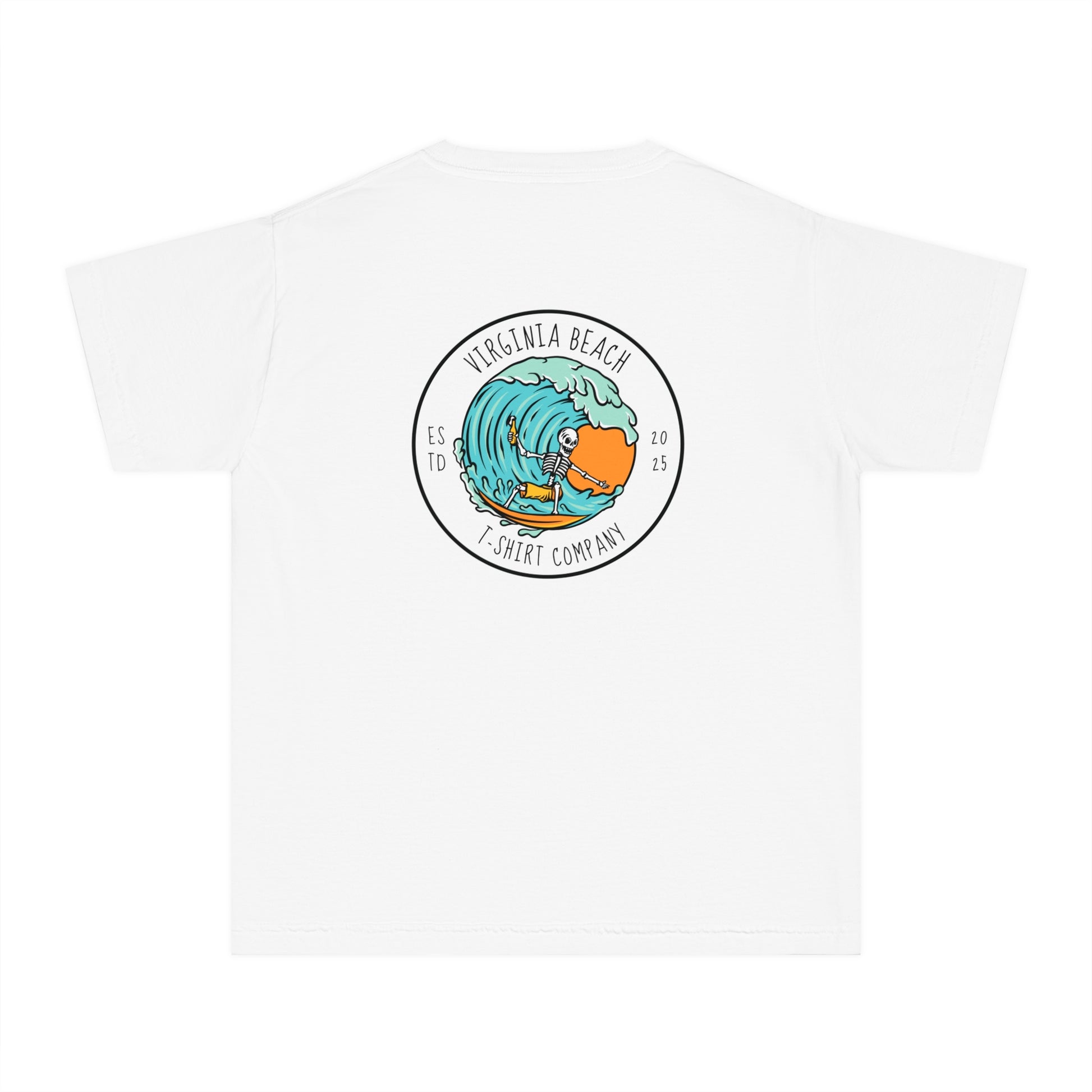 VBTeeCo - Youth Midweight Surfing Bones Tee - Kids beach shirt