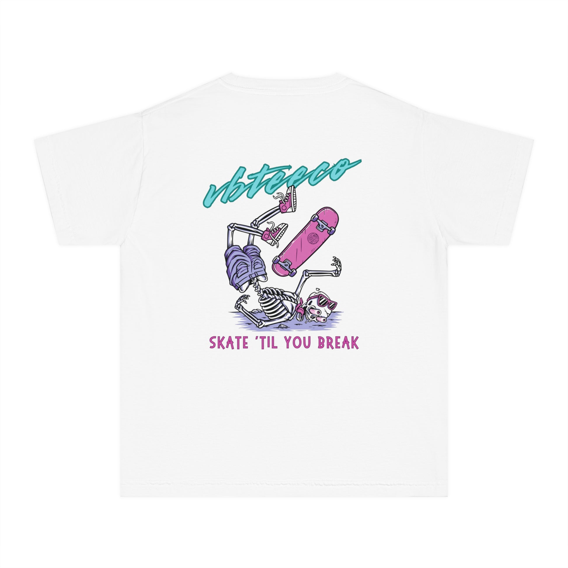 VBTeeCo - Youth Midweight Breaking Bones Tee - Kids Wear -Skate Shirt