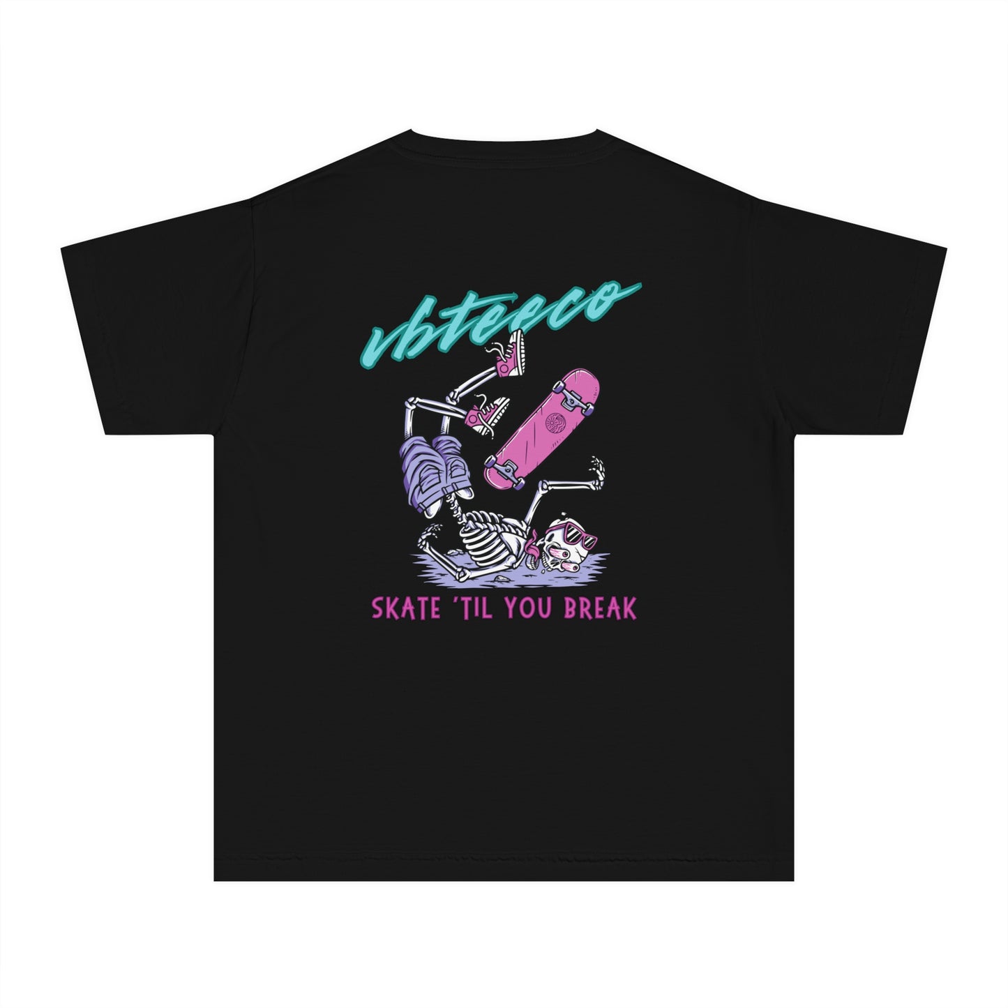 VBTeeCo - Youth Midweight Breaking Bones Tee - Kids Wear -Skate Shirt