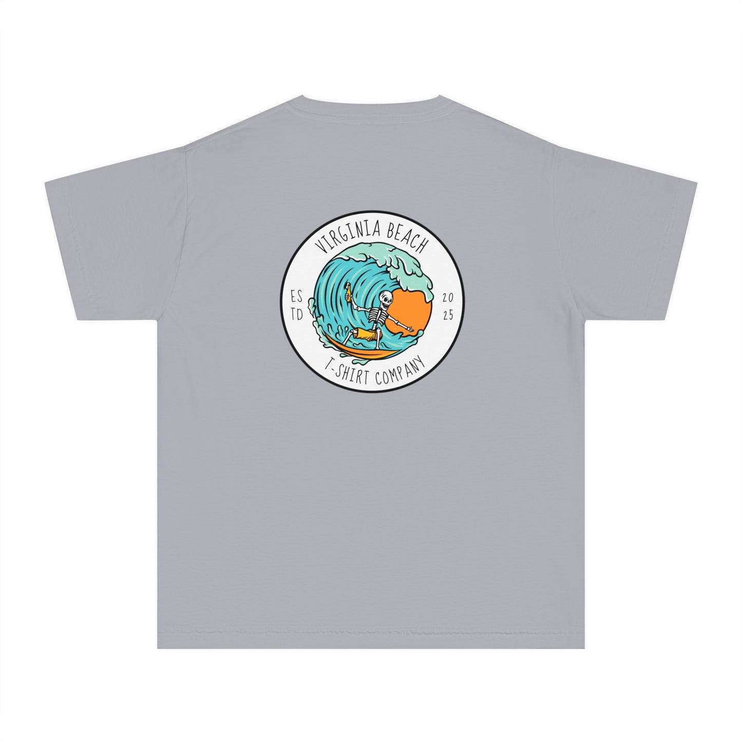 VBTeeCo - Youth Midweight Surfing Bones Tee - Kids beach shirt