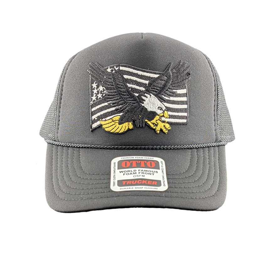 Free Bird Black Out Patch Hat