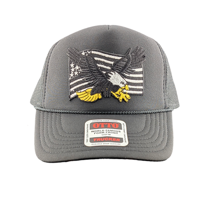 Free Bird Black Out Patch Hat