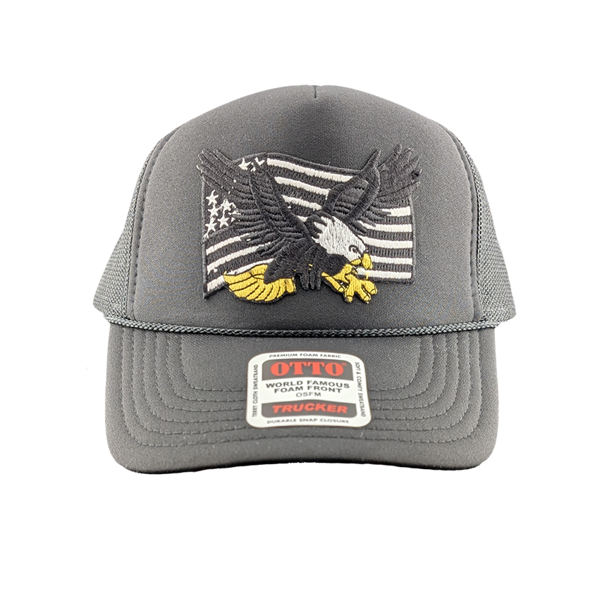 American Eagle Black Out Patch Hat