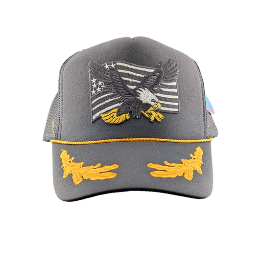 American Eagle Black Out Patch Hat