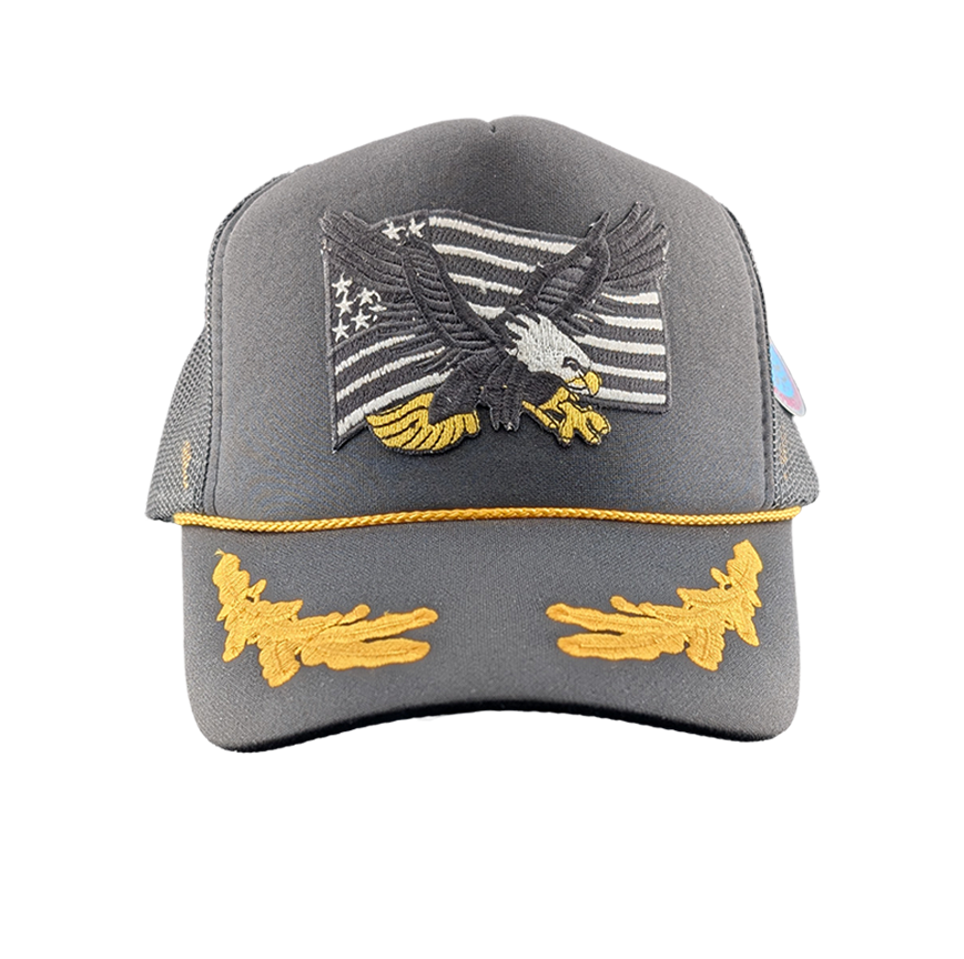 Free Bird Black Out Patch Hat