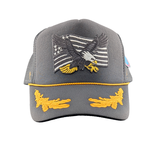 American Eagle Black Out Patch Hat