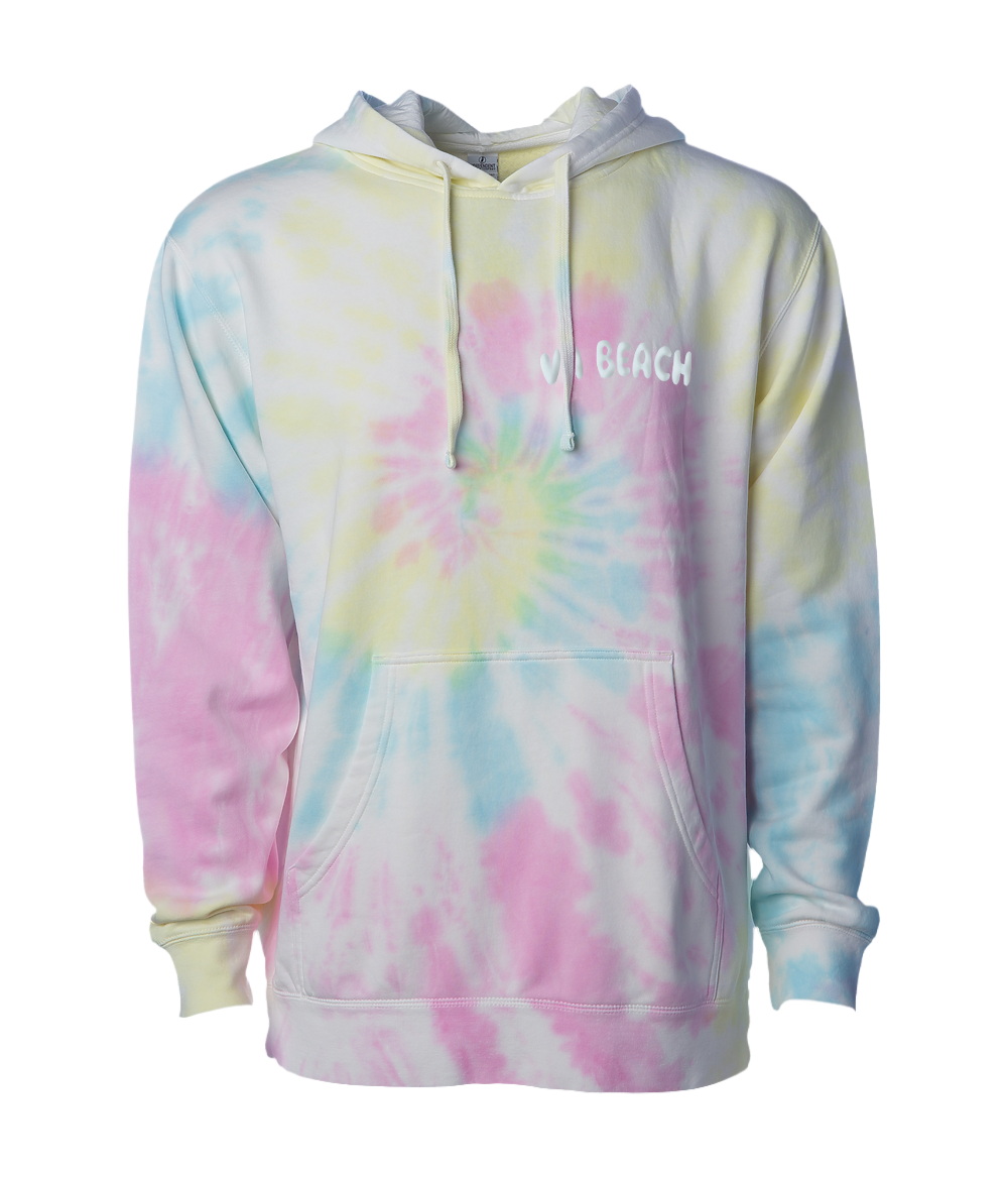 VA Beach Tie Dye Hoodie