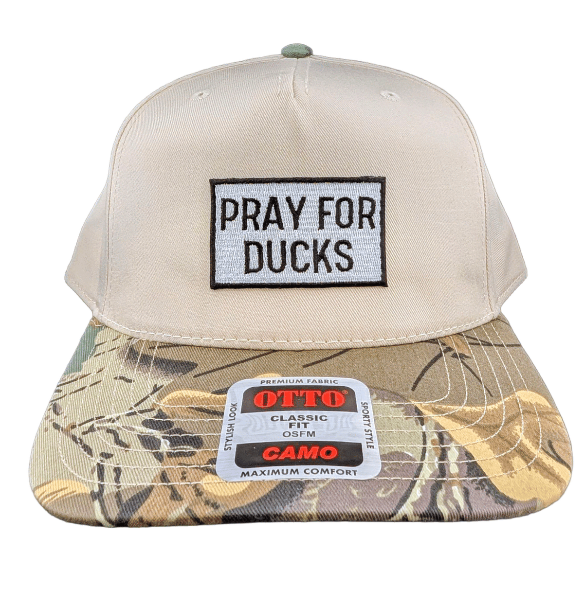 Pray For Ducks Camo Snapback Hat