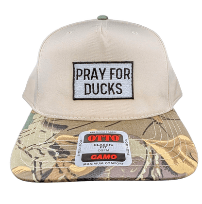 Pray For Ducks Camo Snapback Hat