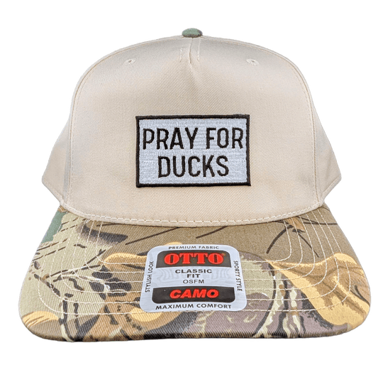 Pray For Ducks Camo Snapback Hat