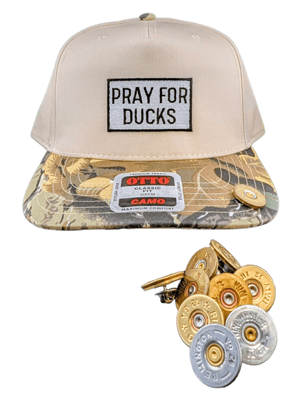 Pray For Ducks Camo Snapback Hat