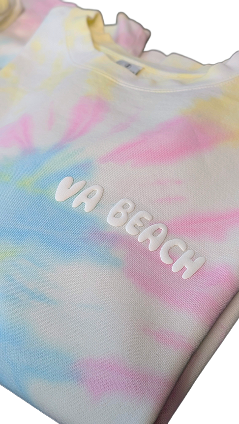 VA Beach Tie Dye Crewneck