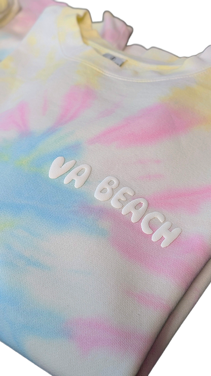 VA Beach Tie Dye Crewneck