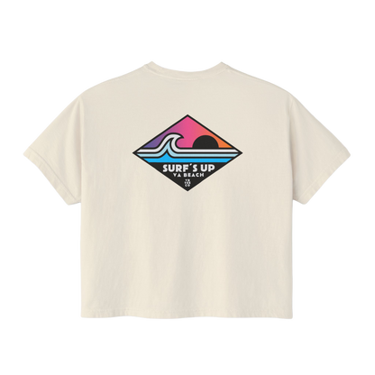 Surfs Up Design Women's Boxy Tee