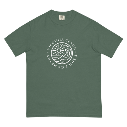 VBTeeCo - Logo T-Shirt - Blue spruce comfort colors tee with white VBTeeCo logo design