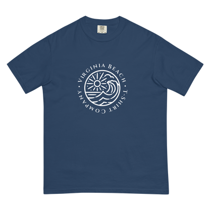 VBTeeCo - Logo T-Shirt - True Navy comfort colors tee with white VBTeeCo logo design