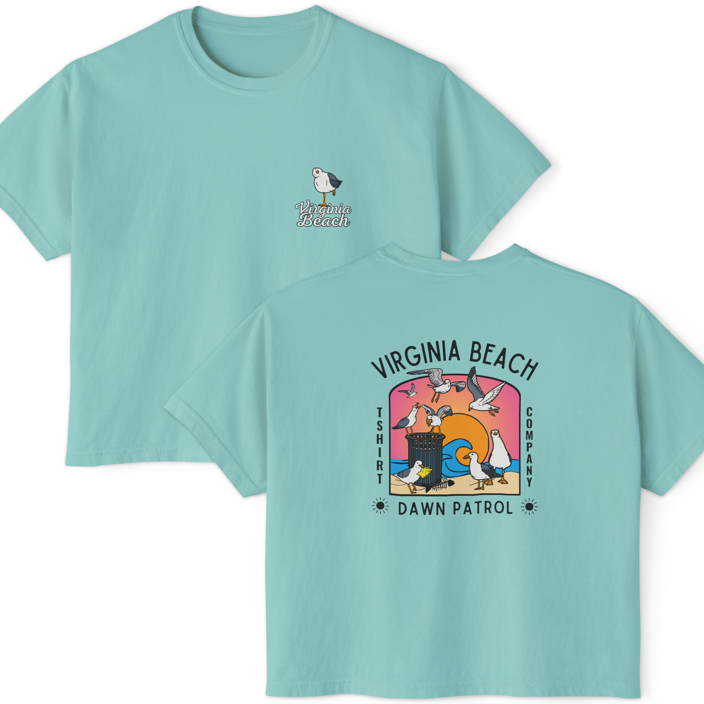 VBTeeCo - Dawn Patrol Women's Crop Top - Virginia Beach Apparel