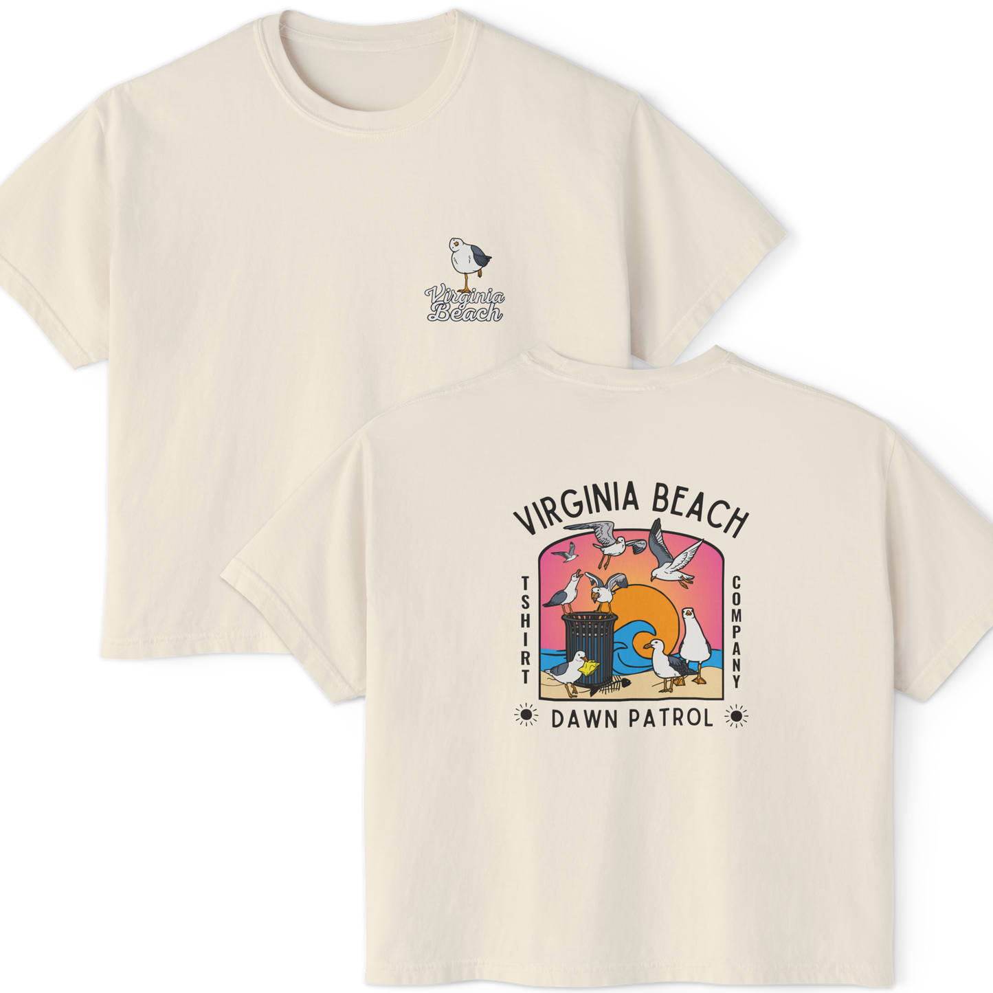 VBTeeCo - Dawn Patrol Women's Crop Top - Virginia Beach Apparel