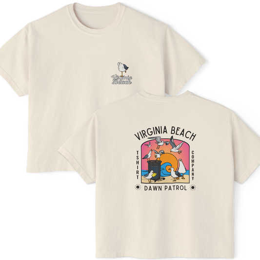 VBTeeCo - Dawn Patrol Women's Crop Top - Virginia Beach Apparel