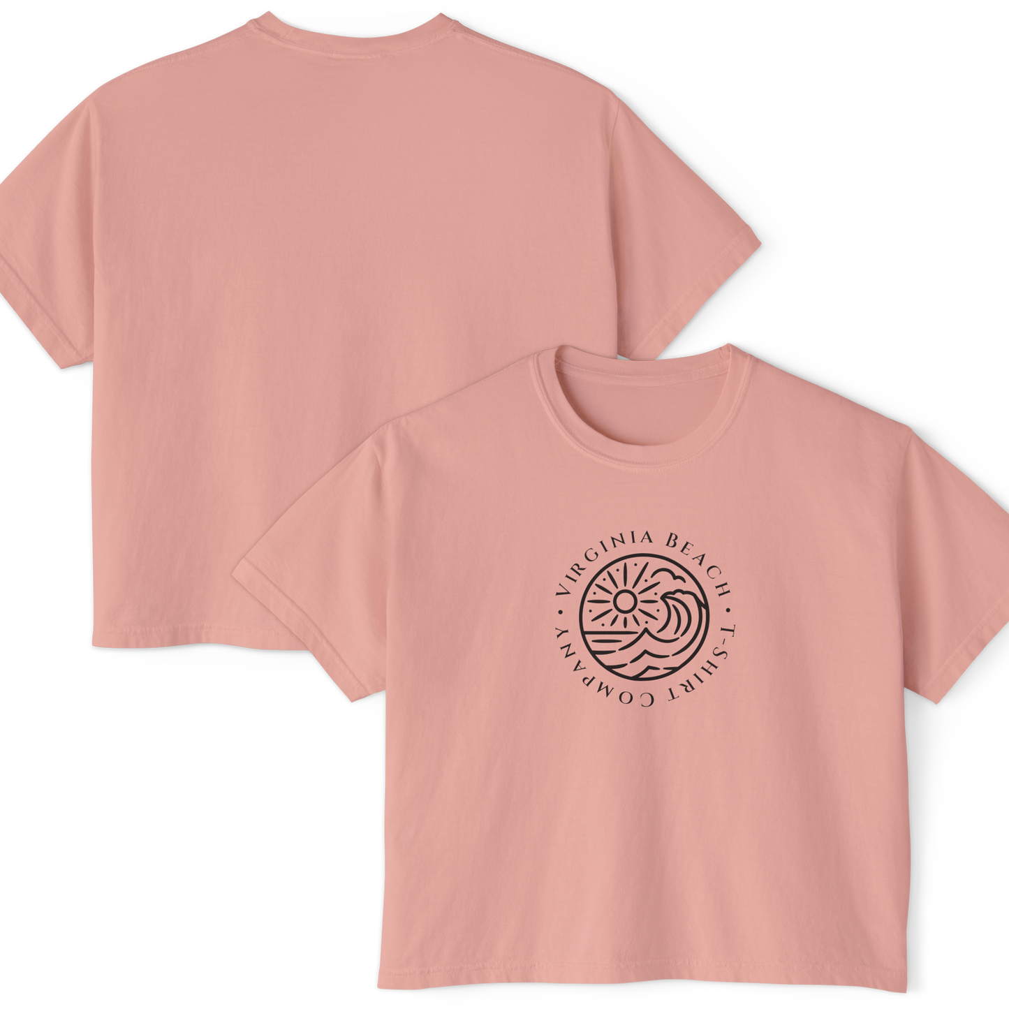 VBTeeCo - Virginia Beach T-Shirt Company Women's Boxy Tee - Beach Wear