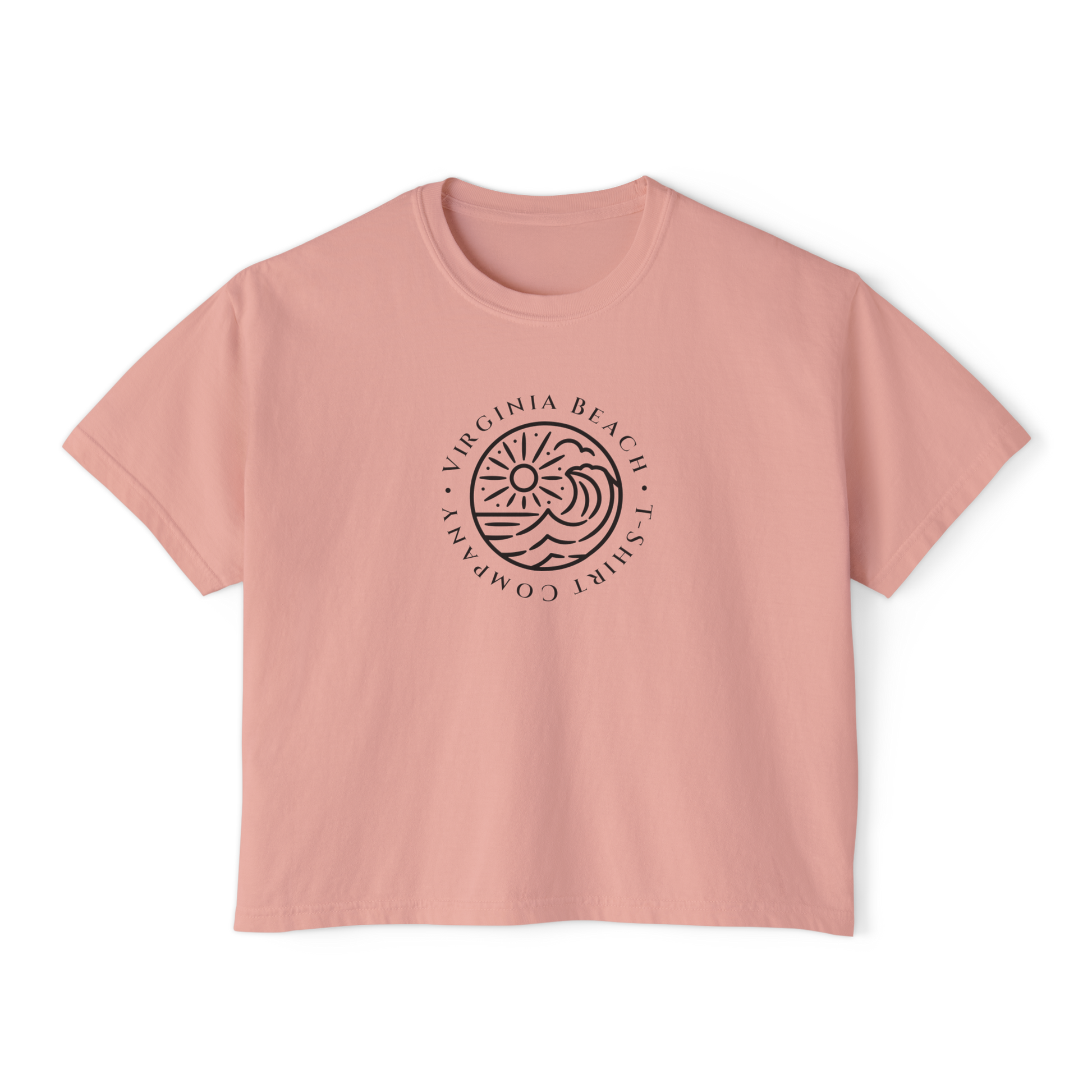 VBTeeCo - Virginia Beach T-Shirt Company Women's Boxy Tee - Beach Wear