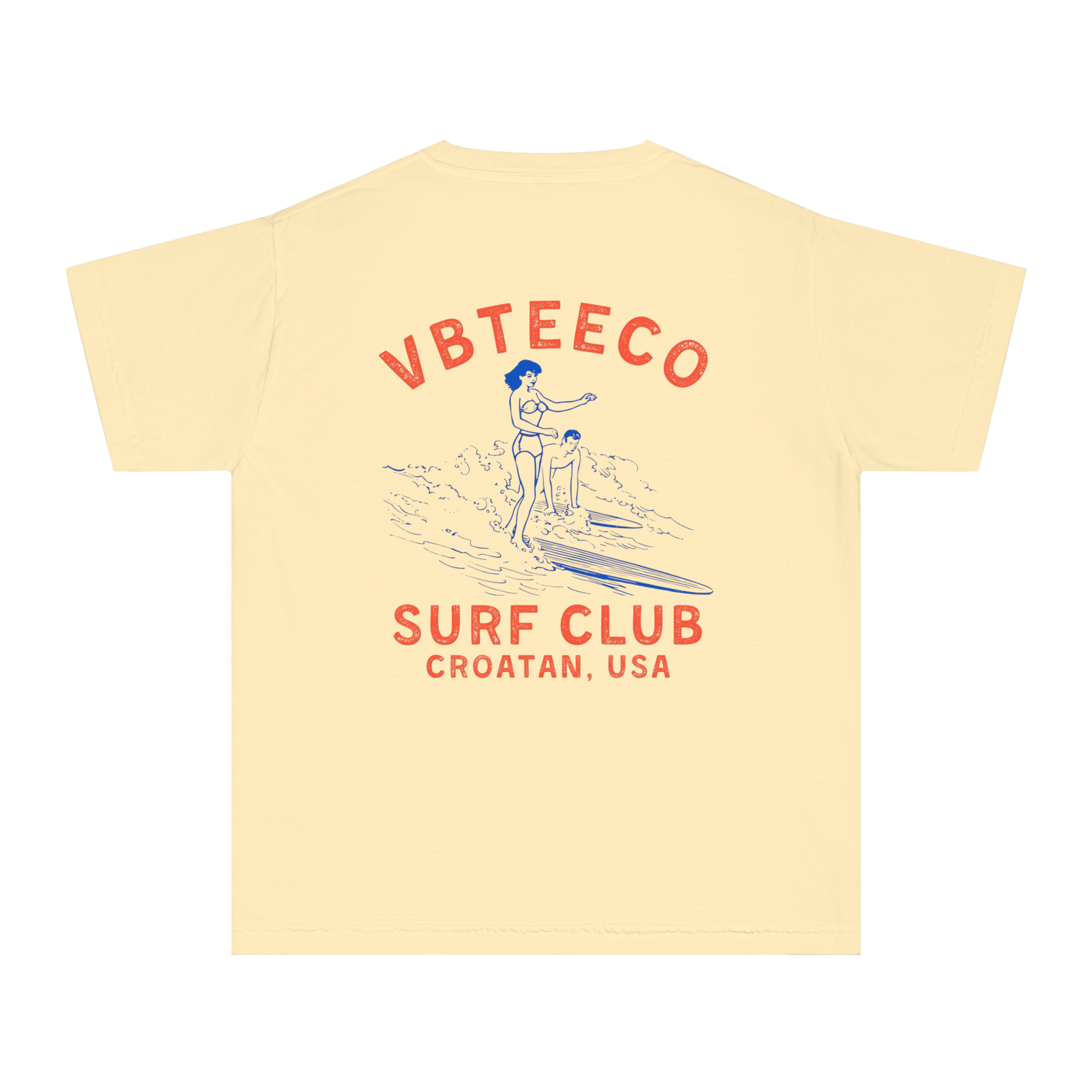 Youth VBTeeCo Croatan Surf Club T-Shirt in ##color-pattern##