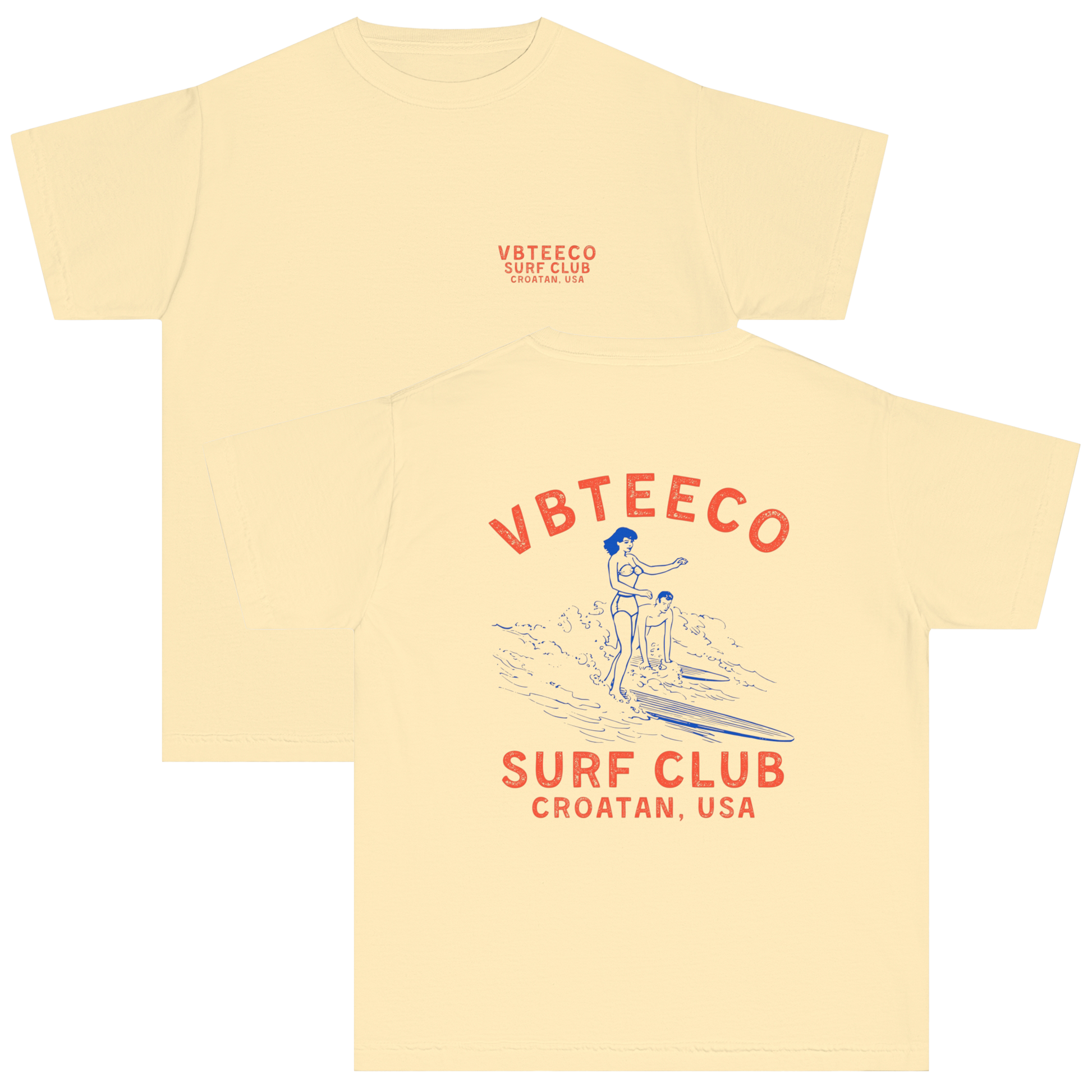 Youth VBTeeCo Croatan Surf Club T-Shirt in ##color-pattern##