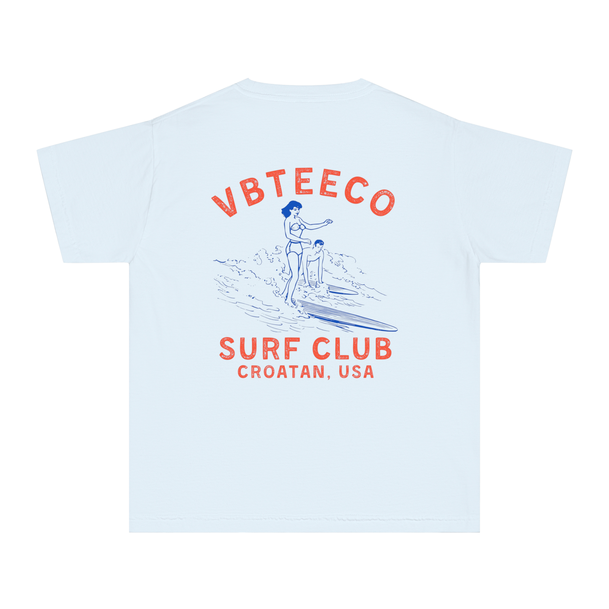 Youth VBTeeCo Croatan Surf Club T-Shirt in ##color-pattern##