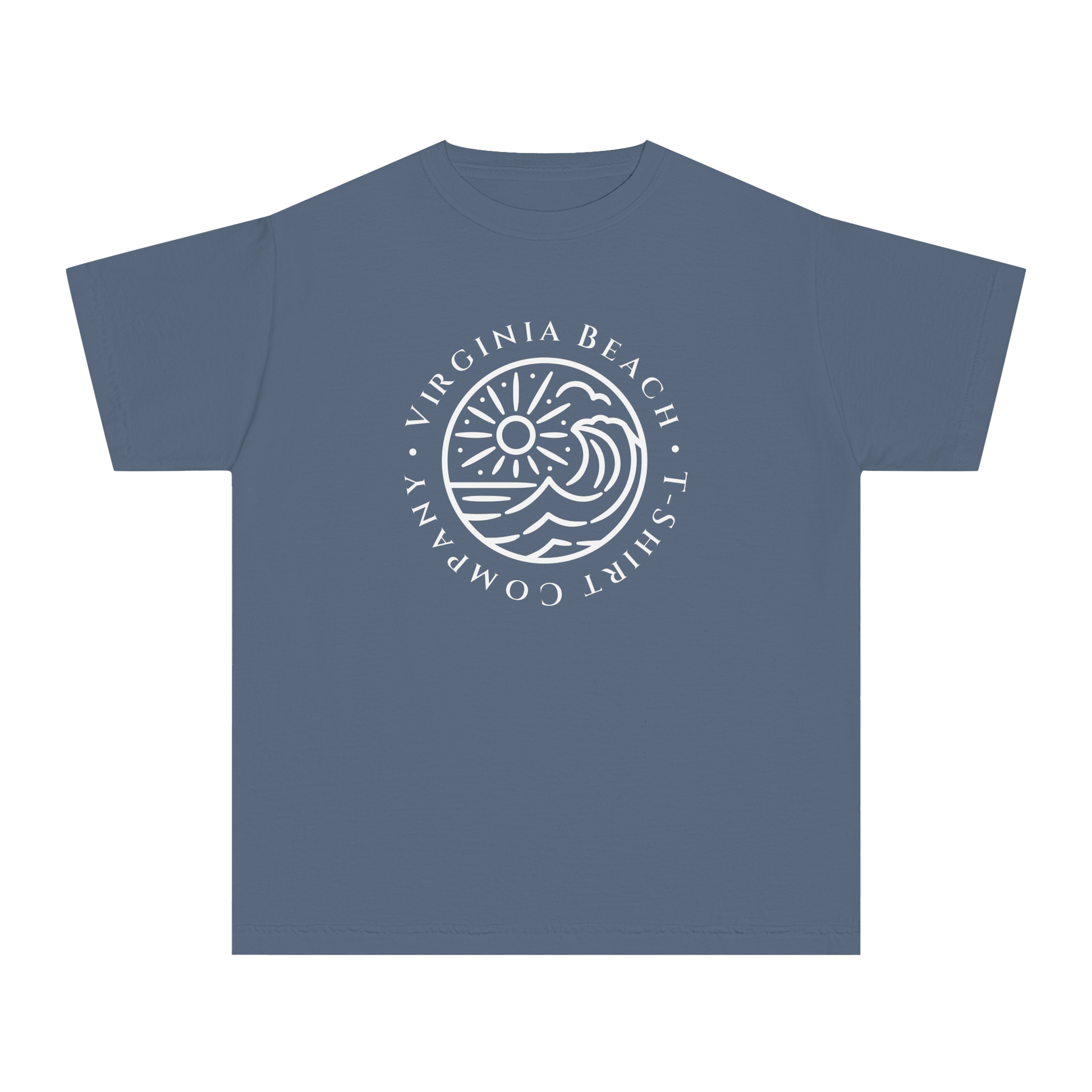 Youth Virginia Beach T-Shirt Company Logo Tee in ##color-pattern##