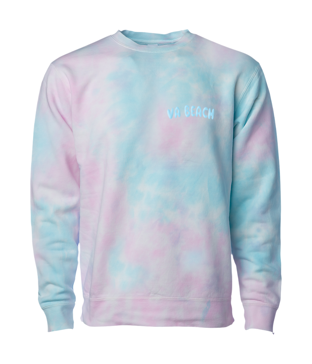 VA Beach Tie Dye Crewneck