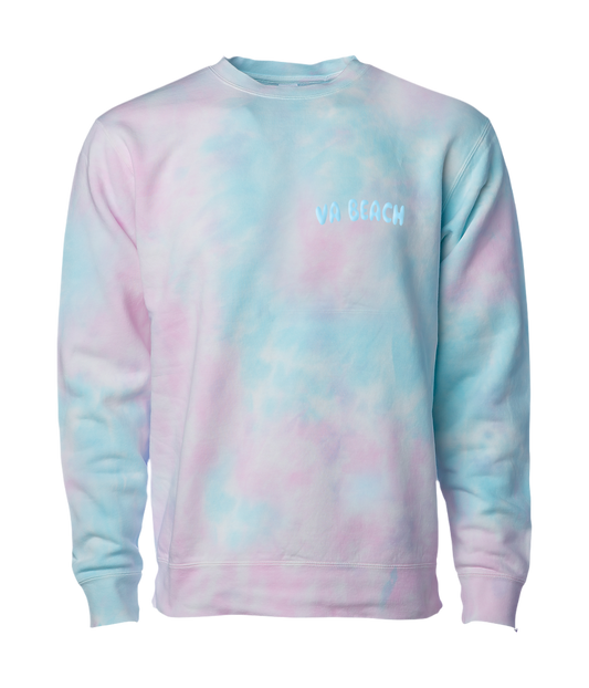 VA Beach Tie Dye Crewneck