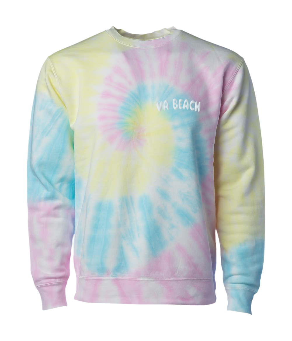 VA Beach Tie Dye Crewneck