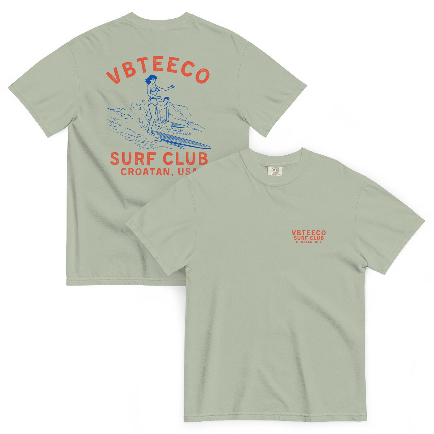 VBTeeCo - Croatan Beach Surf Club T-Shirt - Virginia Beach Surf Wear