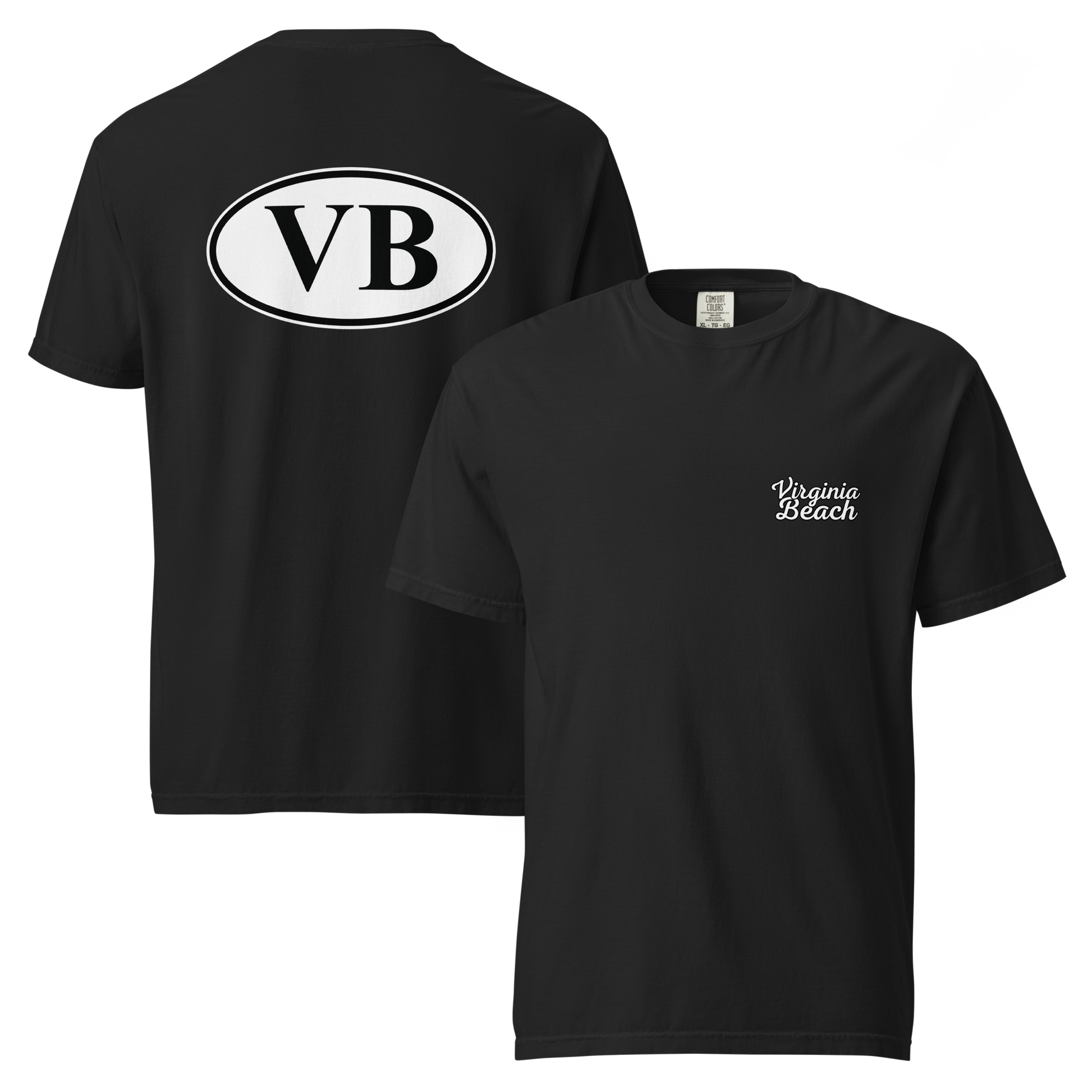 VBTeeCo - VB Euro Sticker T-Shirt - Iconic Virginia Beach Euro Sticker