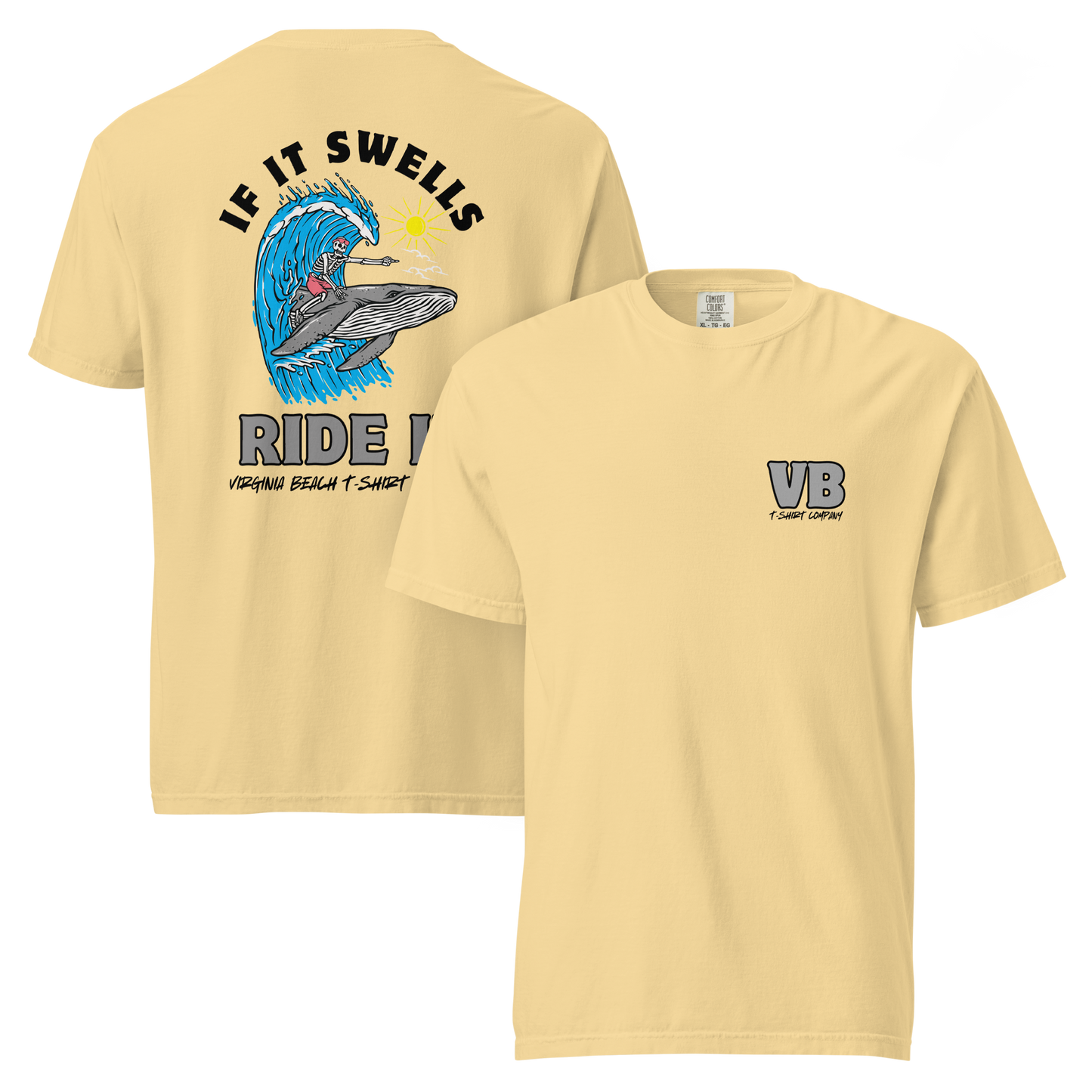 VBTeeCo - If It Swells T-Shirt - Fun Virginia Beach surf wear