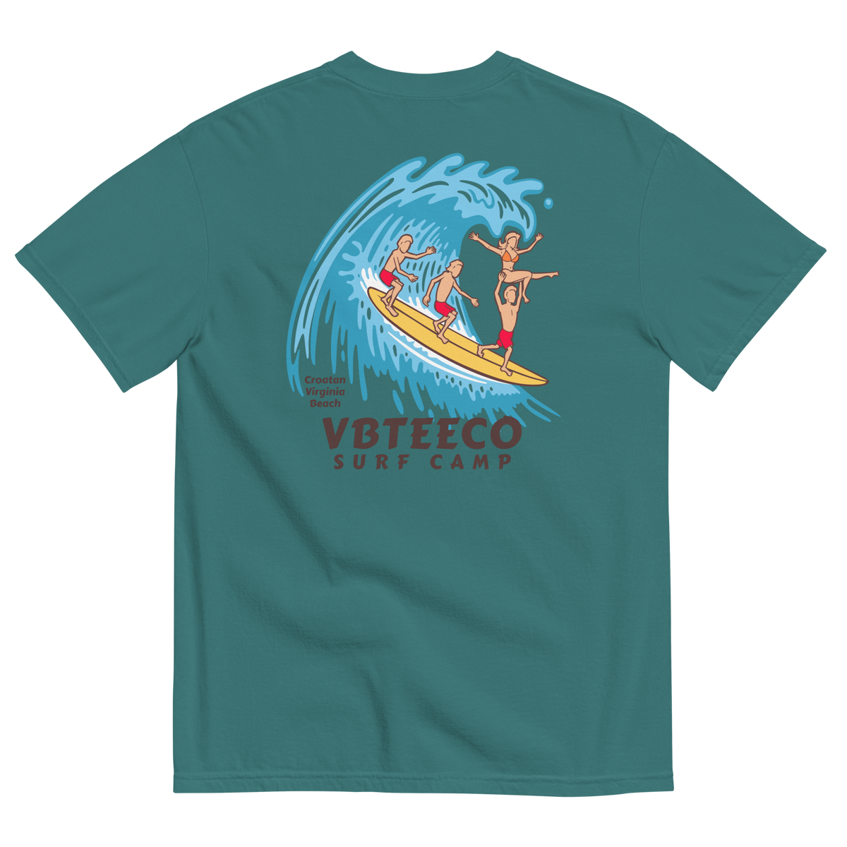 VBTeeCo Surf Camp Design T-Shirt