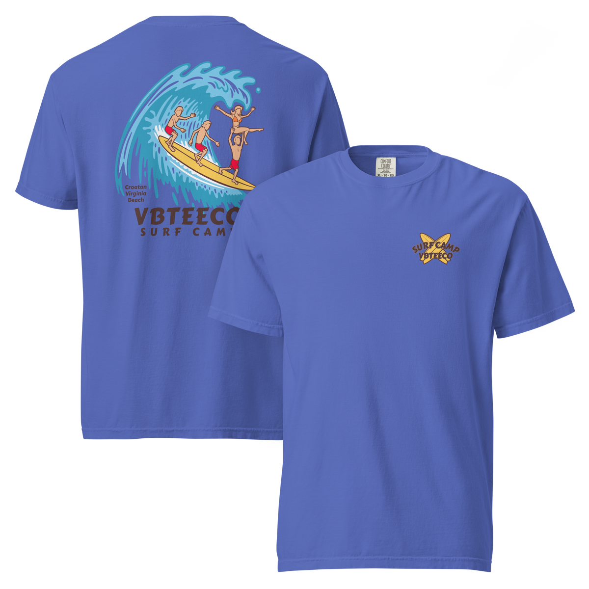 VBTeeCo Surf Camp Design T-Shirt